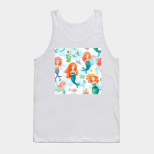 Mermaids Pattern 15 Tank Top